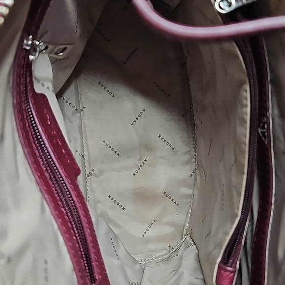 RUDSACK BURGUNDY BACKPACK PURSE - Picture 5 of 8